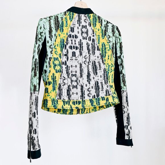 BCBGMaxAzria Multi-Color Bomber Jacket Small - Picture 2 of 8